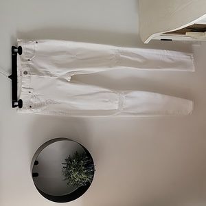 Hudson Skinny Fit Distressed White Jeans